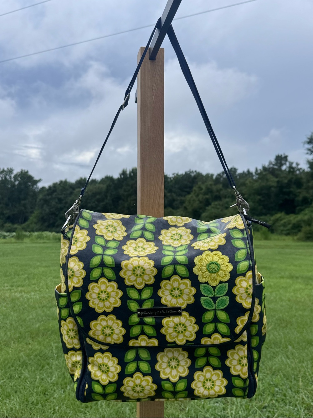Petunia Pickle Boxy Bottom “Passport to Prague” Diaper Bag/Backpack
